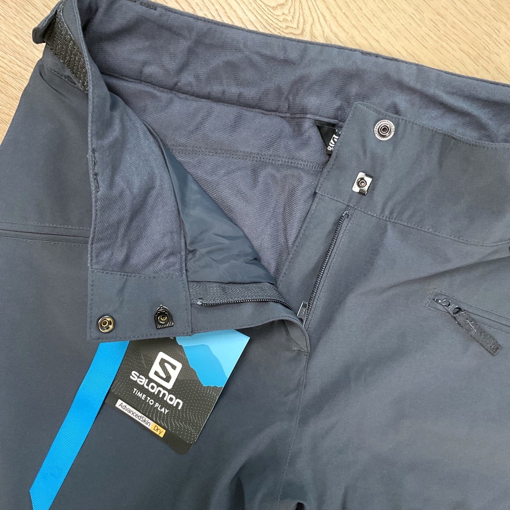 Salomon Edge Pant W Ebony Women's Size Medium Short Ski Snow Pants NEW - Picture 3 of 14